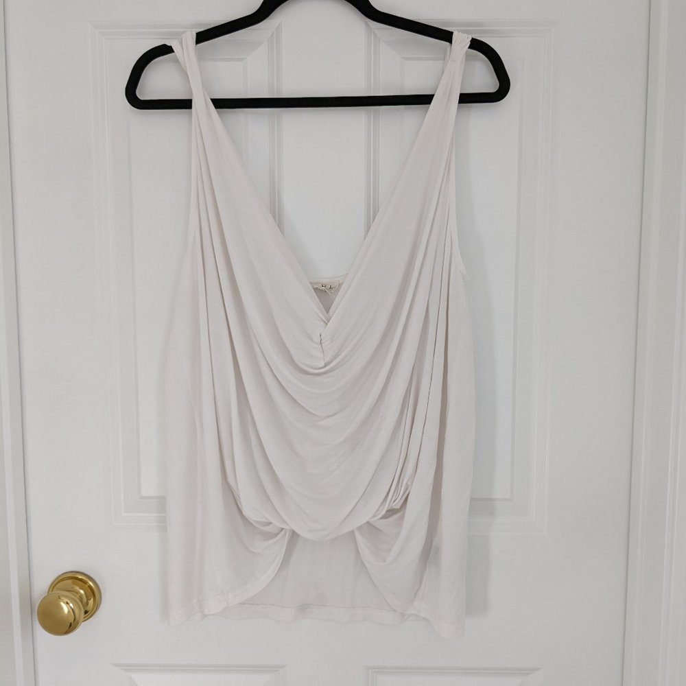 Goddess Drape Easy Wearing Gathered Knit Top, L, by Pol